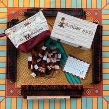 Tortoise Shell Mahjong Rack and Pusher Set
