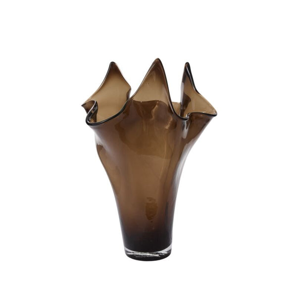 Peaked Glass Vase 12.5