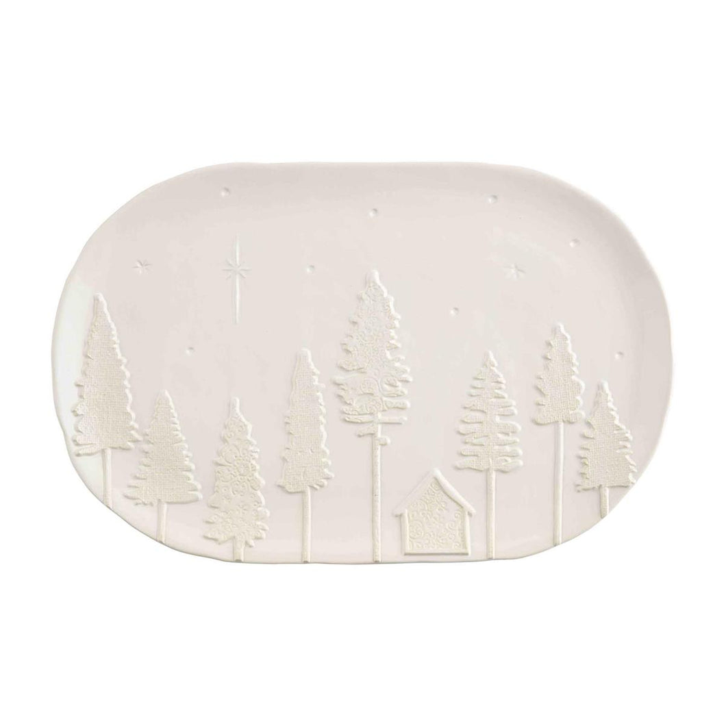 WHITE CHRISTMAS PLATTER