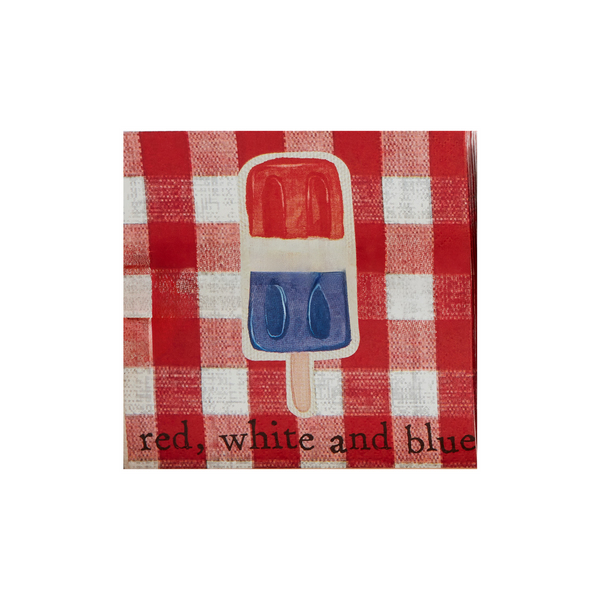 Red White and Blue Cocktail Napkins
