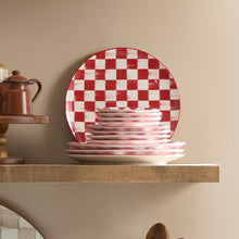 Cherry Check Dinner Plate