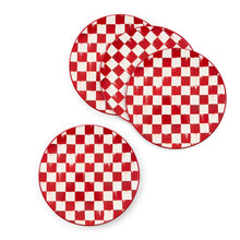 Cherry Check Salad Plate