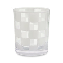 White Check Acrylic Tumbler, Set of 4