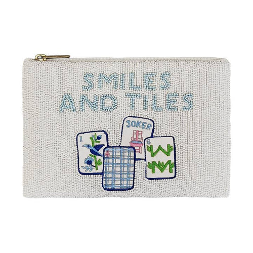 Smiles and Tiles Beaded Bag