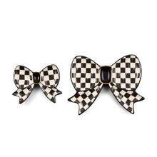 Courtly Check Bow Trinket Dish-Set of 2