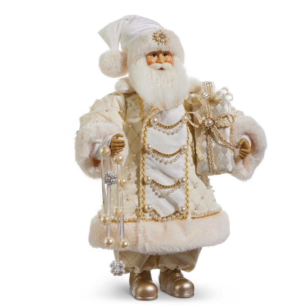 Pearl and Jewel Champagne Santa