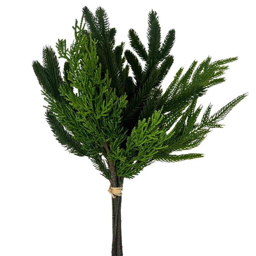 Real Touch Spruce Norfolk Cedar Bundle