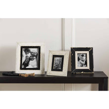WHITE AND BLACK WOOD FRAME SMALL