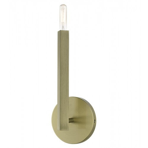 Monaco Single Light Sconce, Antique Brass