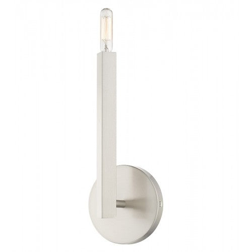 Monaco Single Light Sconce, Brushed Nickel