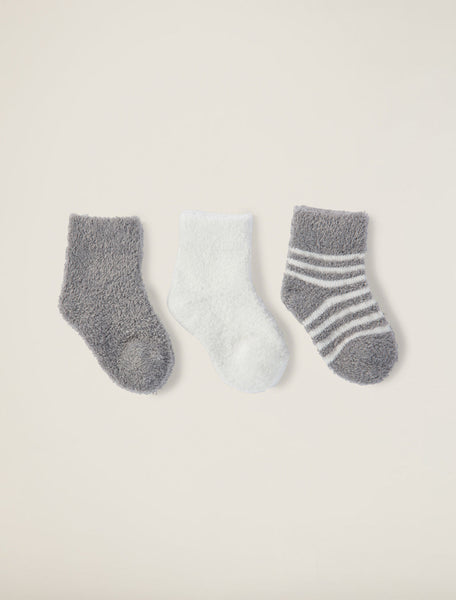 Infant Socks Pewter Pearl