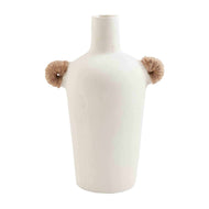 SKINNY PAPER MACHE JUTE VASE