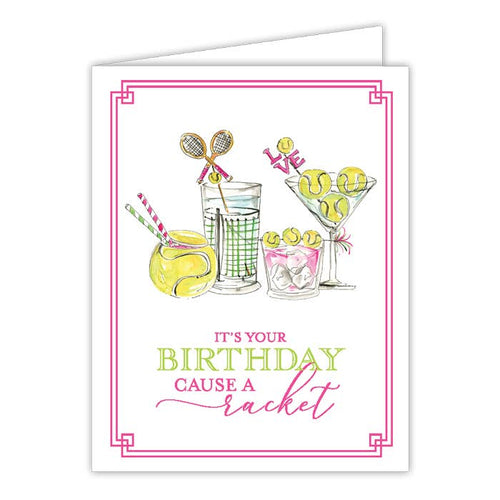 It's Your Birthday Cause a Racket Card