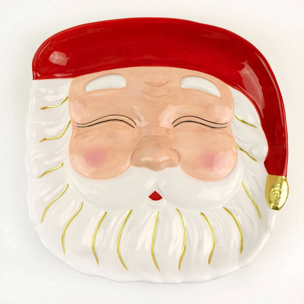 Santa Red Platter