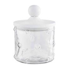 HOBNAIL GLASS CANISTER SM