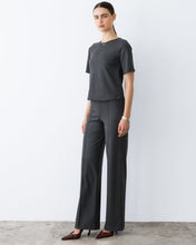 Ponte Knit Short Sleeve Extended Top