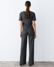 Ponte Knit Short Sleeve Extended Top
