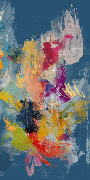 WALKING ON DREAMS II 40X80, GILDED GOLD