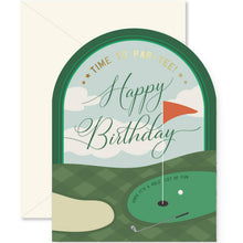 Time To Par-Tee Golf Birthday Card