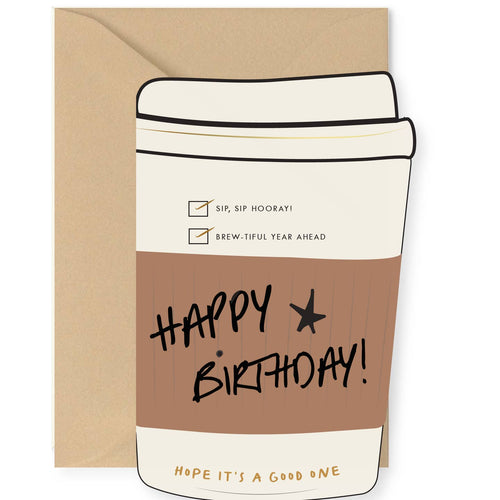 Birthday Coffee Cup Card