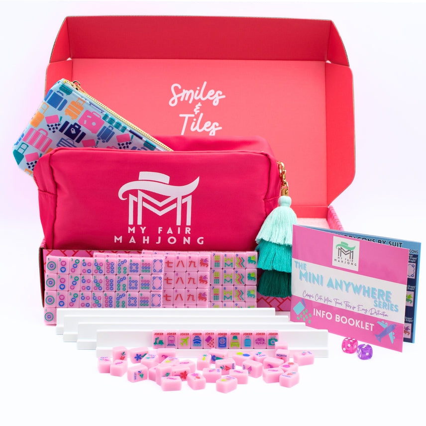 Mini Travel Mahjong-Pink