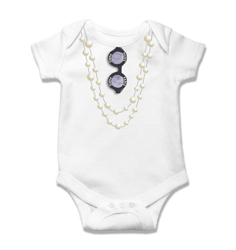 Pearl Necklace Onesie 6-9M