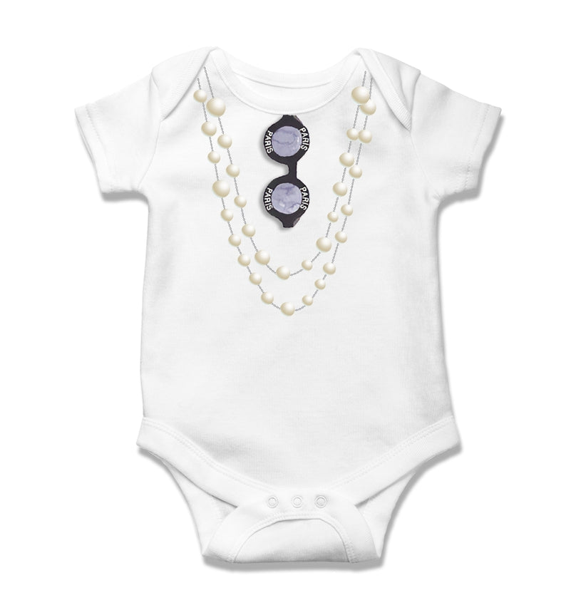 Pearl Necklace Onesie 6-9M
