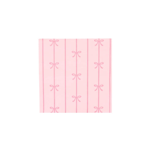 Petal Pink Signature Bow Small Napkin