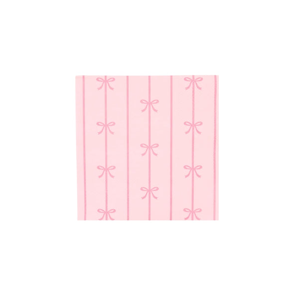 Petal Pink Signature Bow Small Napkin