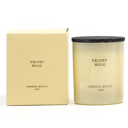 VELVET WOOD CANDLE