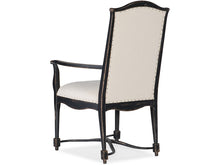 CIAO BELLA UPHOLSTERED BACK DINING ARM CHAIR