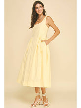 A-Line Poplin Midi Dress