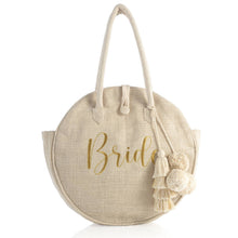 Bride Natural Jute Circle Tote