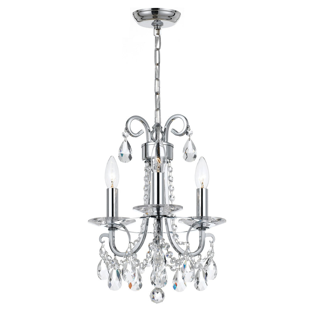 OTHELLO 3 LT POLISHED CHROME MINI CHANDELIER