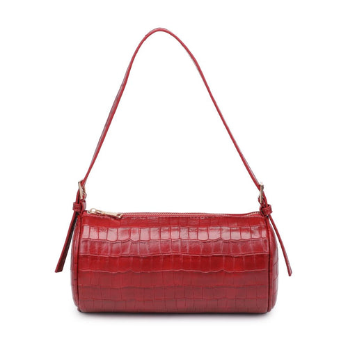Rachel Red Croco Shoulder Bag