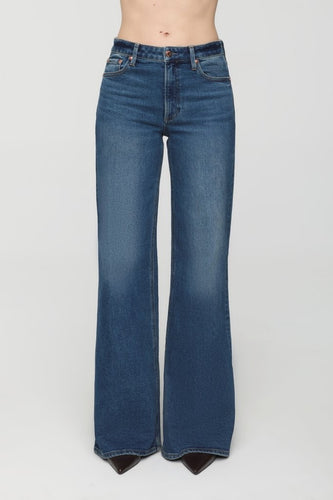 Vivian Blue Depths Mid Rise Wide Leg Jean
