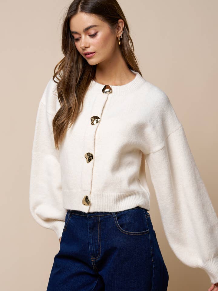Button Down Cardigan Sweater