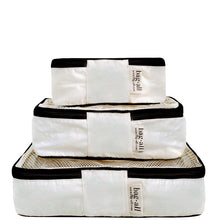 Personalized Packing Cubes 3pk, Cream
