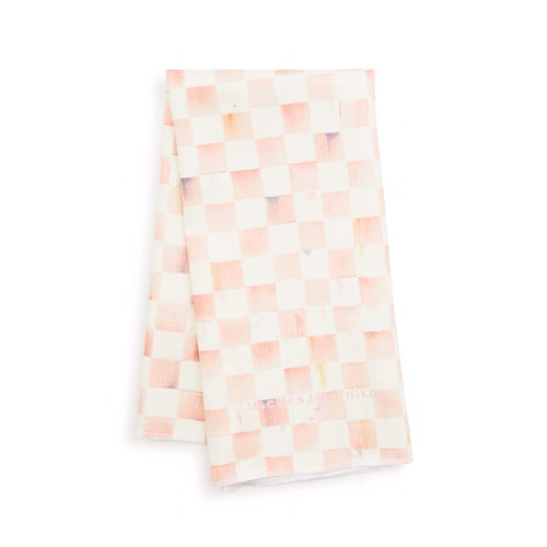 Rosy Check Dish Towel