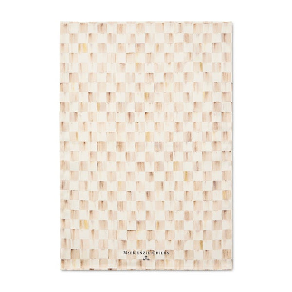 Mocha Check Dish Towel