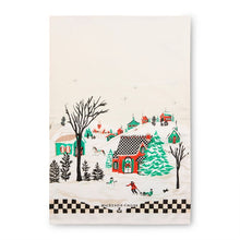 Alpine Village Printed Dish Towel