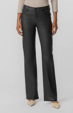 Kelly Matte Black High Rise Kick Flare Jean
