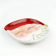 Santa Red Dessert Plate