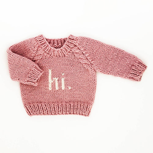 Hi. Rosy Crewneck Sweater 0-6M