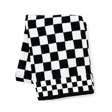 Black Check Hand Towel
