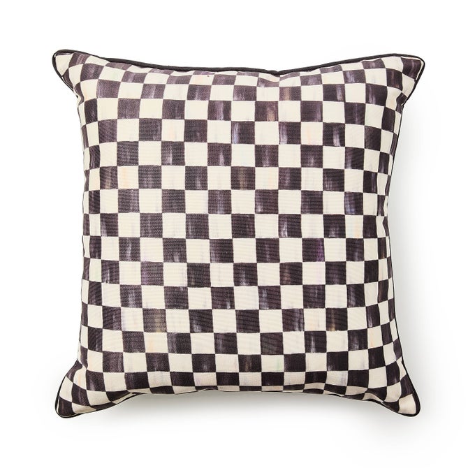 Courtly Check Printed Outdoor Pillow