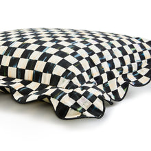 Courtly Check Reversible Scalloped Lumber Throw Pillow