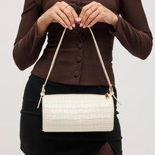 Rachel Bone Croco Shoulder Bag