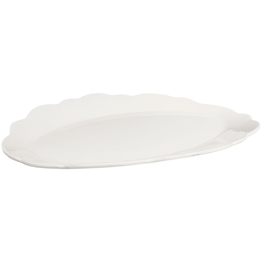 Scalloped Serving Oval