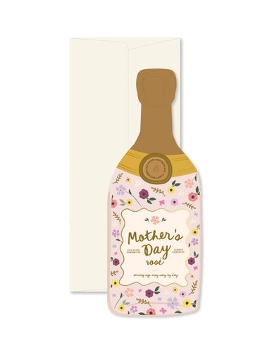 Mother's Day Rose Bottle Card